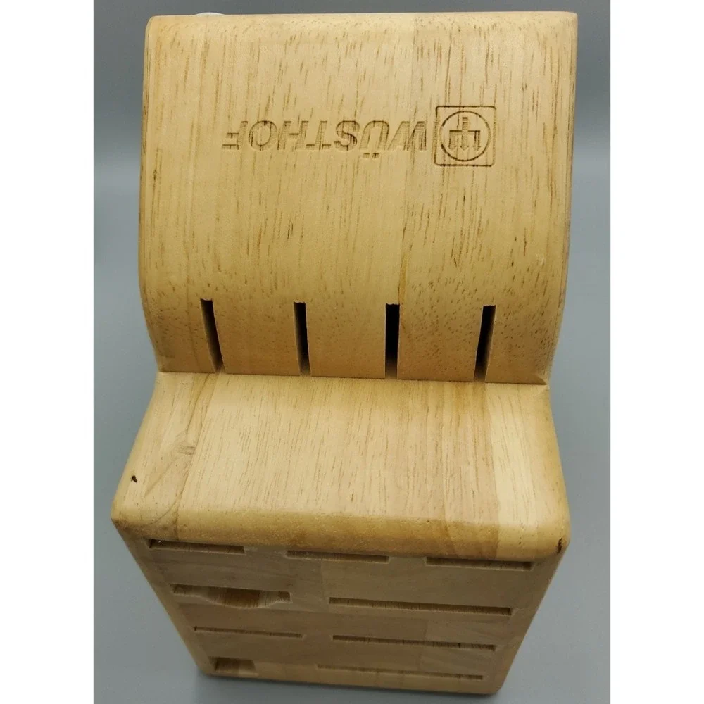 Wusthof 13‎ Slot Solid Hardwood Knife Block Blonde Light  HD1303 Countertop READ